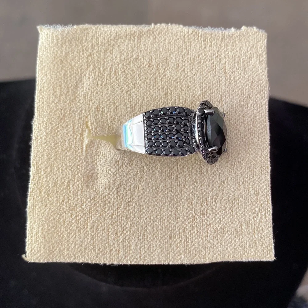 Black Spinel ring - Picture 3 of 4